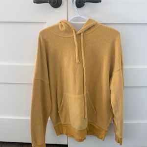 yellow comfy sweater
